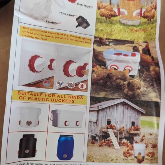 2 sets of 8PC, DIY Chicken feeder kits. Lots available. Brand new. - Picture 5 of 5
